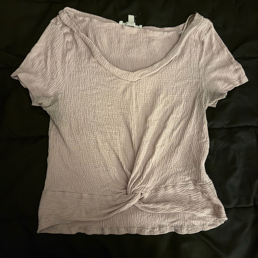 Love Tree Light Purple Knotted Tee